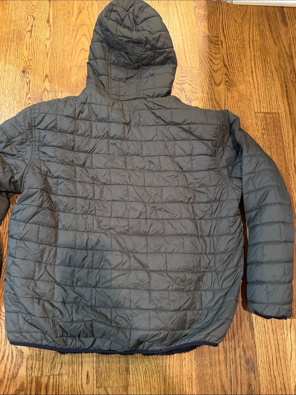 Free Country Olive Quilted Hooded Jacket with Black Lining
